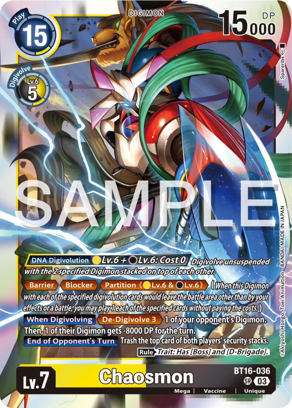 Chaosmon [BT16-036] [Beginning Observer] | Cracking-Singles