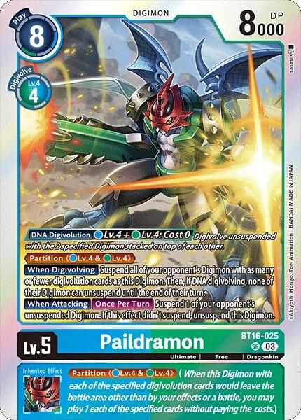 Paildramon [BT16-025] [Beginning Observer] | Cracking-Singles