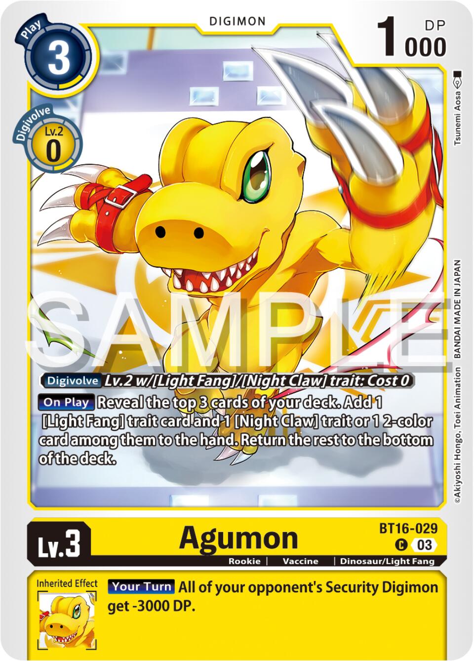 Agumon [BT16-029] [Beginning Observer] | Cracking-Singles