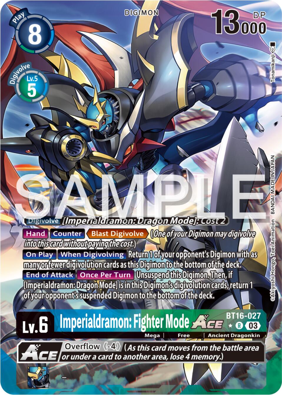 Imperialdramon: Fighter Mode Ace [BT16-027] (Alternate Art) [Beginning Observer] | Cracking-Singles