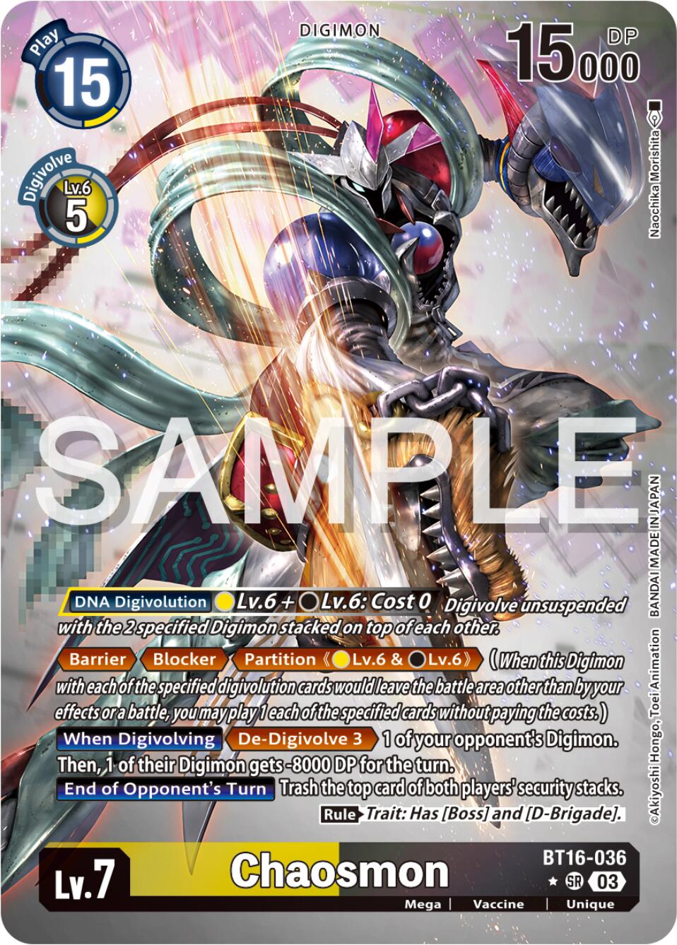 Chaosmon [BT16-036] (Alternate Art) [Beginning Observer] | Cracking-Singles