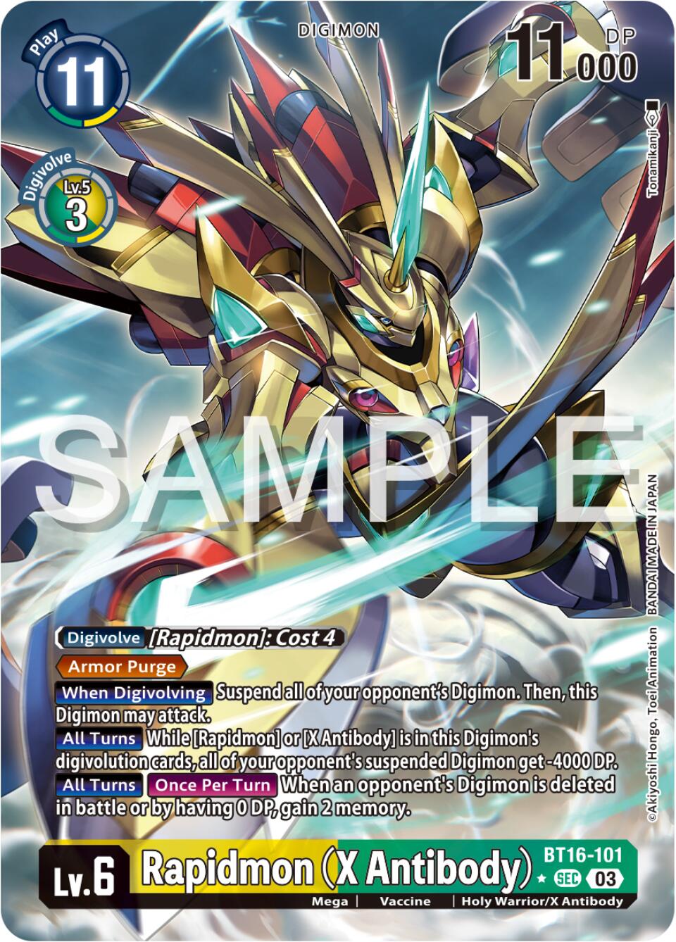 Rapidmon (X Antibody) [BT16-101] (Alternate Art) [Beginning Observer] | Cracking-Singles