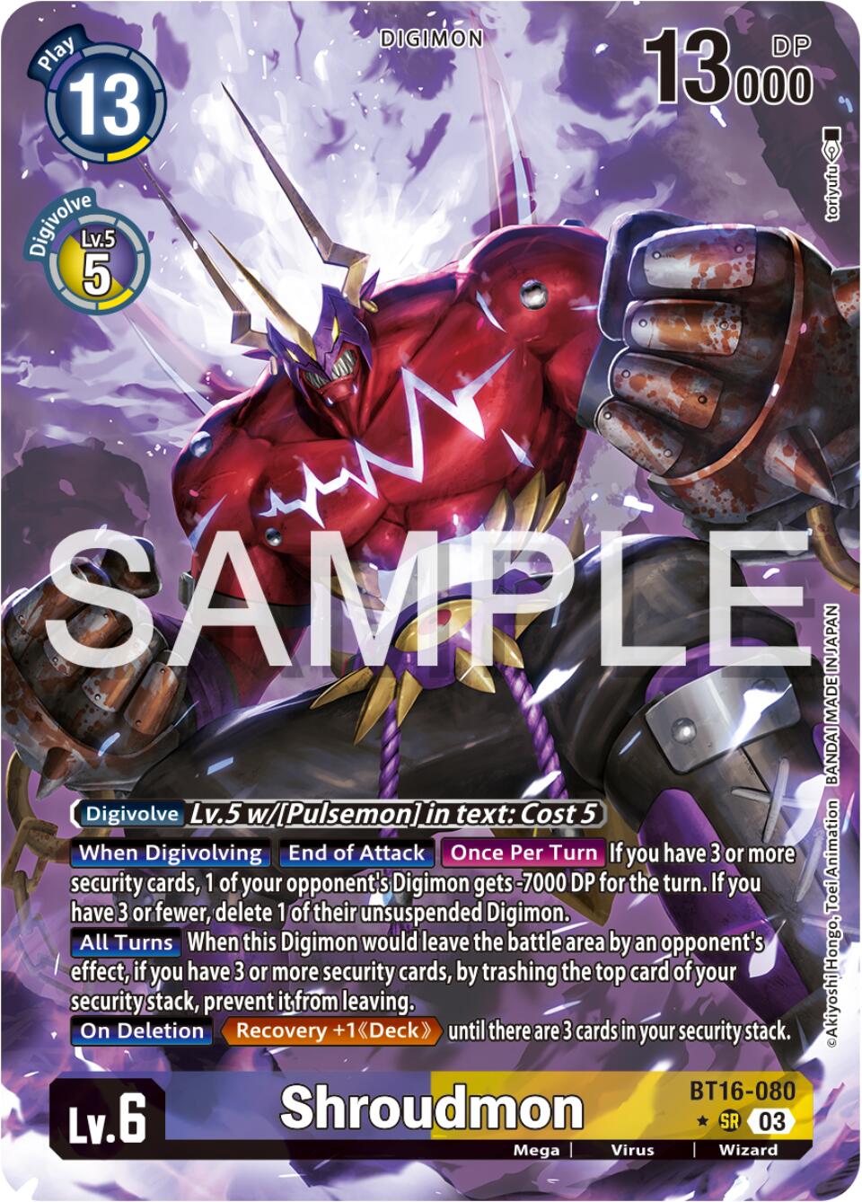 Shroudmon [BT16-080] (Alternate Art) [Beginning Observer] | Cracking-Singles