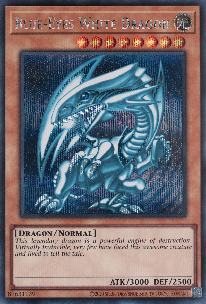 Blue-Eyes White Dragon (Secret Rare) Secret Rare | Cracking-Singles