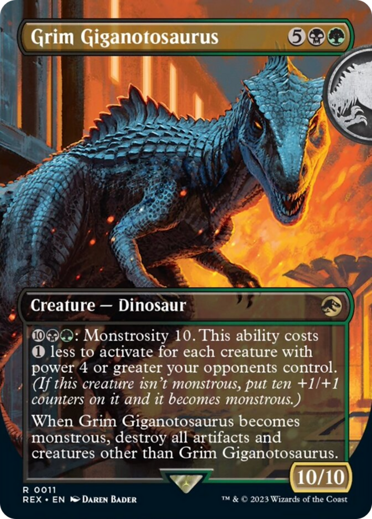 Grim Giganotosaurus (Borderless) [Jurassic World Collection] | Cracking-Singles