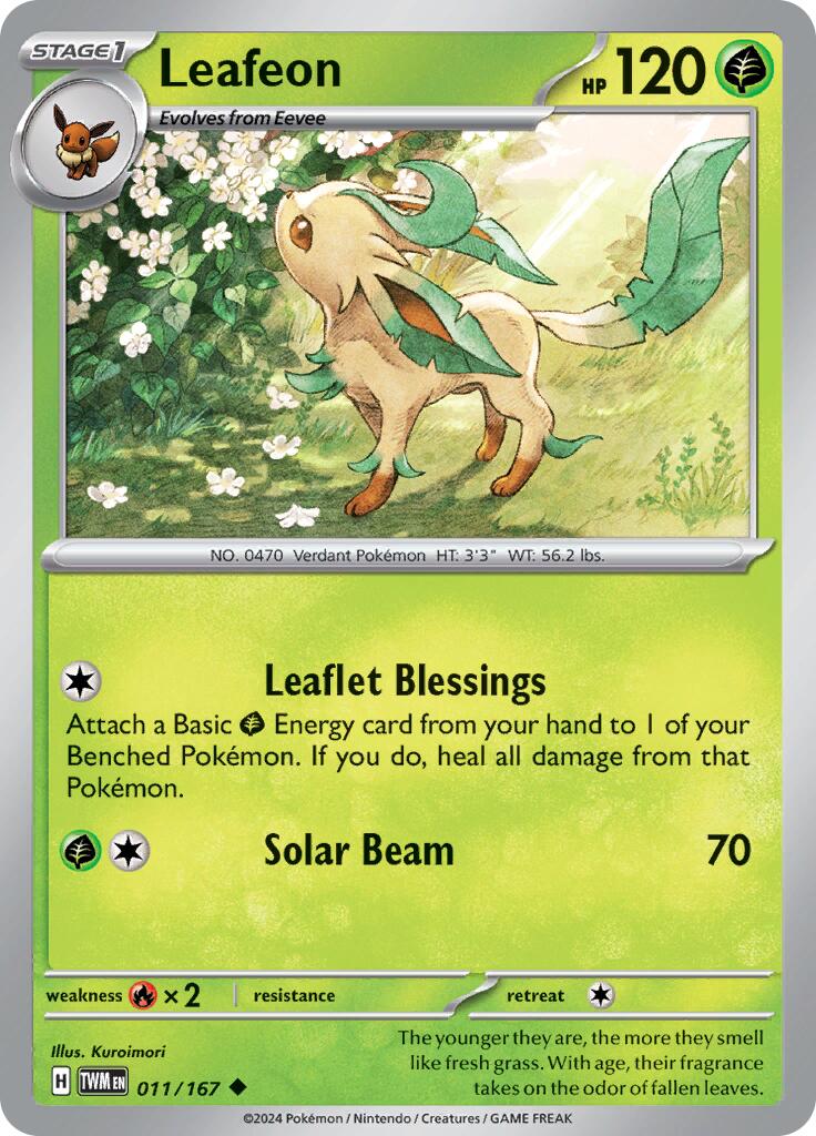 Leafeon (011/167) [Scarlet & Violet: Twilight Masquerade] | Cracking-Singles