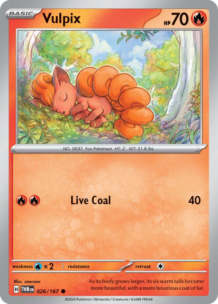 Vulpix (026/167) [Scarlet & Violet: Twilight Masquerade] | Cracking-Singles