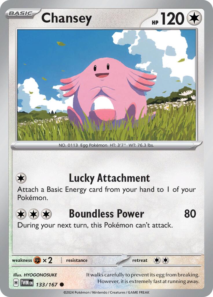 Chansey (133/167) [Scarlet & Violet: Twilight Masquerade] | Cracking-Singles