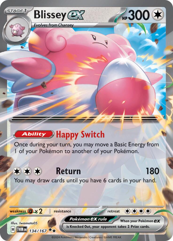 Blissey ex (134/167) [Scarlet & Violet: Twilight Masquerade] | Cracking-Singles