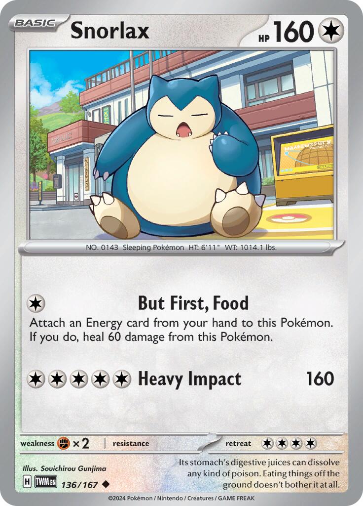 Snorlax (136/167) [Scarlet & Violet: Twilight Masquerade] | Cracking-Singles