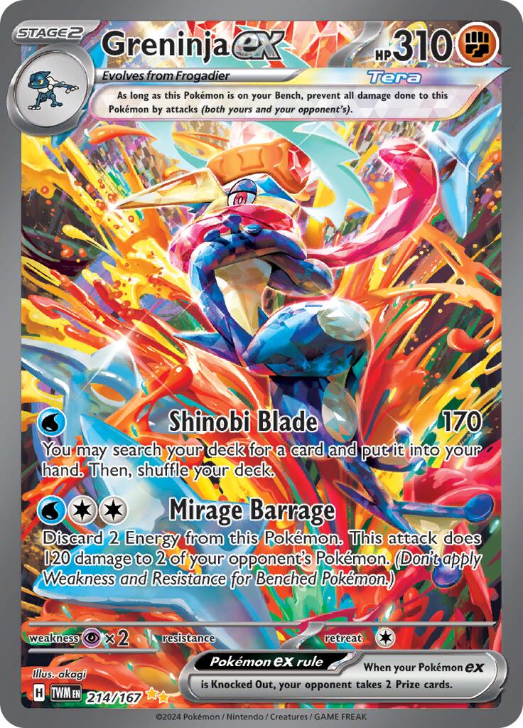 Greninja ex (214/167) [Scarlet & Violet: Twilight Masquerade] | Cracking-Singles