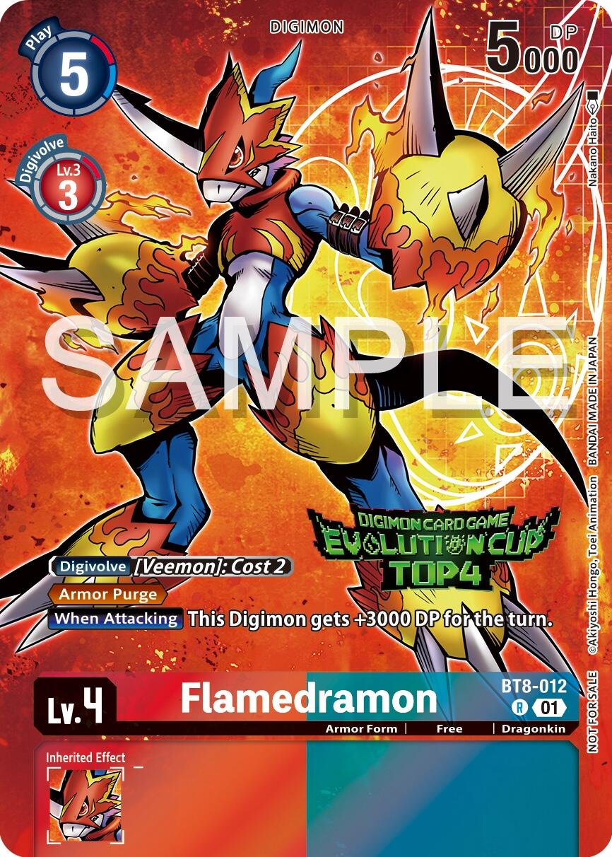 Flamedramon [BT8-012] (2024 Evolution Cup Top 4) [New Awakening Promos] | Cracking-Singles