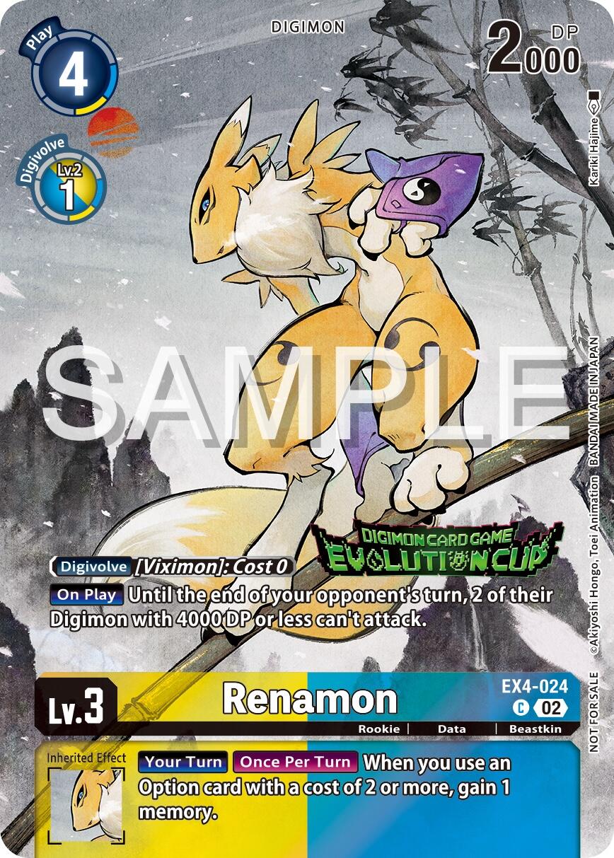 Renamon [EX4-024] (2024 Evolution Cup) [Alternative Being Booster Promos] | Cracking-Singles