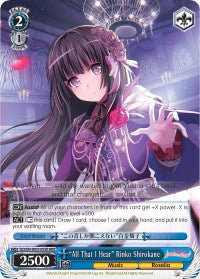 "All That I Hear" Rinko Shirokane (BD/EN-W03-095R RRR) [BanG Dream! Girls Band Party! MULTI LIVE] | Cracking-Singles