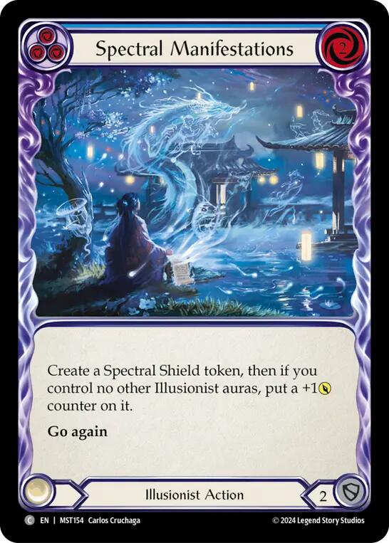 Spectral Manifestations (Blue) [MST154] (Part the Mistveil)  Rainbow Foil | Cracking-Singles