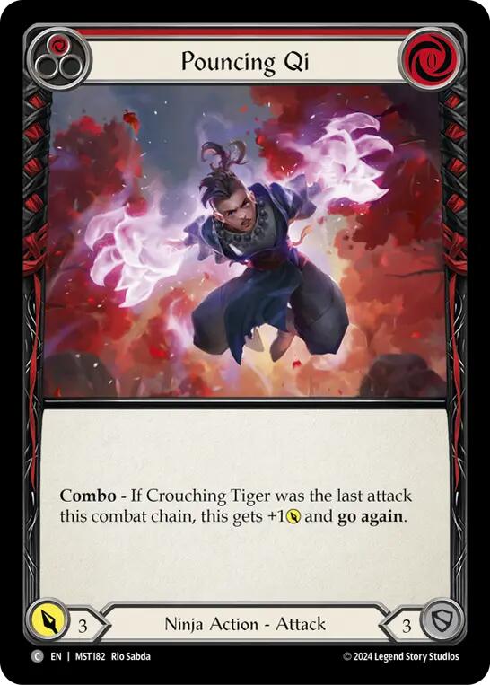 Pouncing Qi (Red) [MST182] (Part the Mistveil) | Cracking-Singles