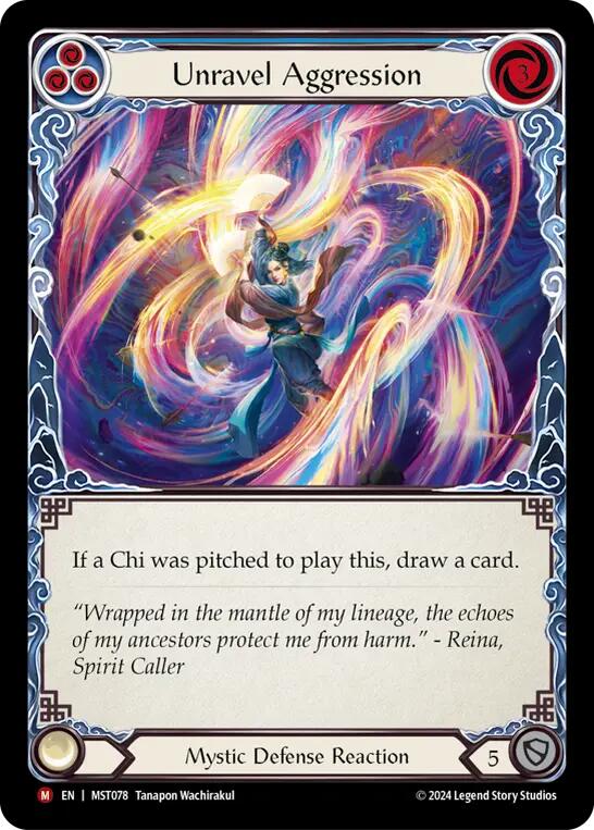 Unravel Aggression [MST078] (Part the Mistveil)  Rainbow Foil | Cracking-Singles