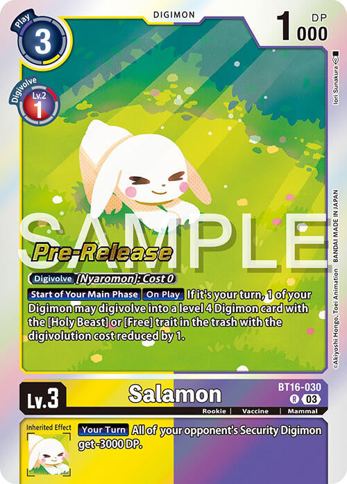 Salamon [BT16-030] [Beginning Observer Pre-Release Promos] | Cracking-Singles