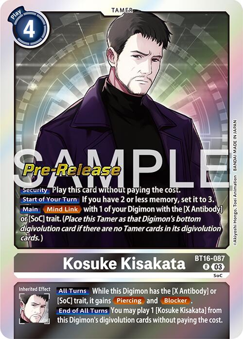 Kosuke Kisakata [BT16-087] [Beginning Observer Pre-Release Promos] | Cracking-Singles