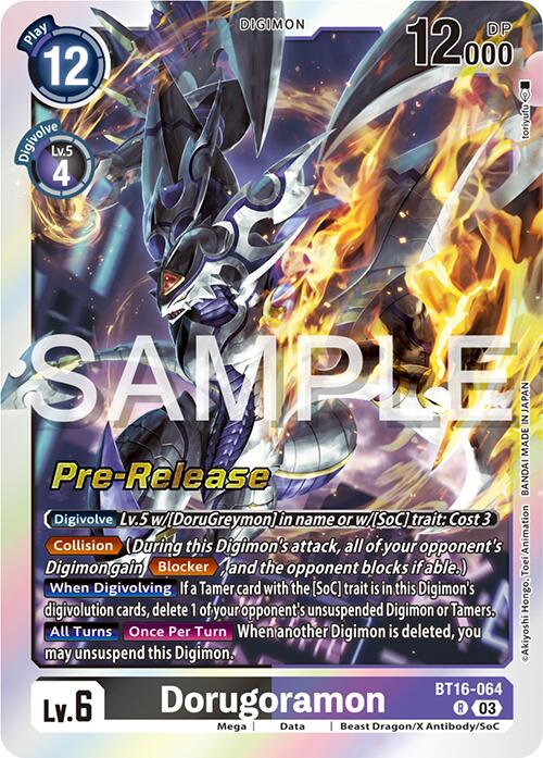 Dorugoramon [BT16-064] [Beginning Observer Pre-Release Promos] | Cracking-Singles