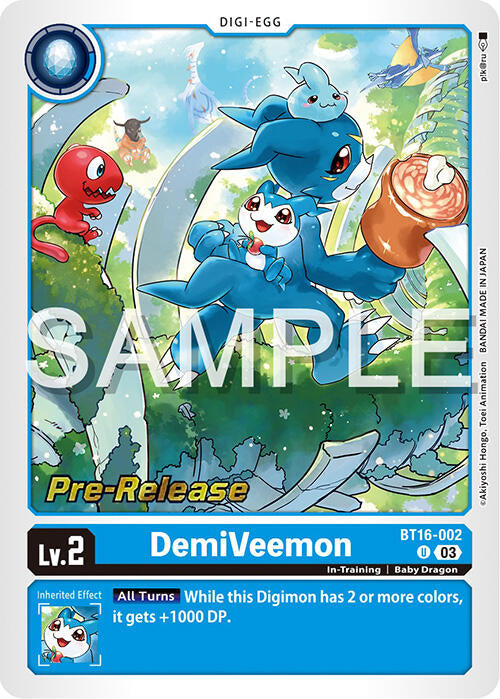 DemiVeemon [BT16-002] [Beginning Observer Pre-Release Promos] | Cracking-Singles