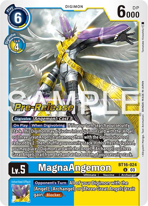 MagnaAngemon [BT16-024] [Beginning Observer Pre-Release Promos] | Cracking-Singles