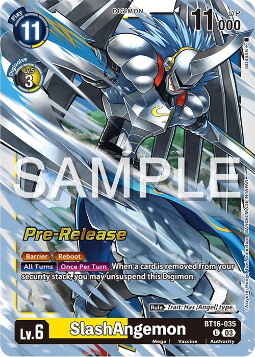 SlashAngemon [BT16-035] [Beginning Observer Pre-Release Promos] | Cracking-Singles