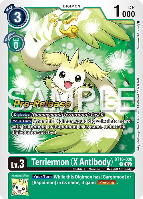 Terriermon (X Antibody) [BT16-038] [Beginning Observer Pre-Release Promos] | Cracking-Singles