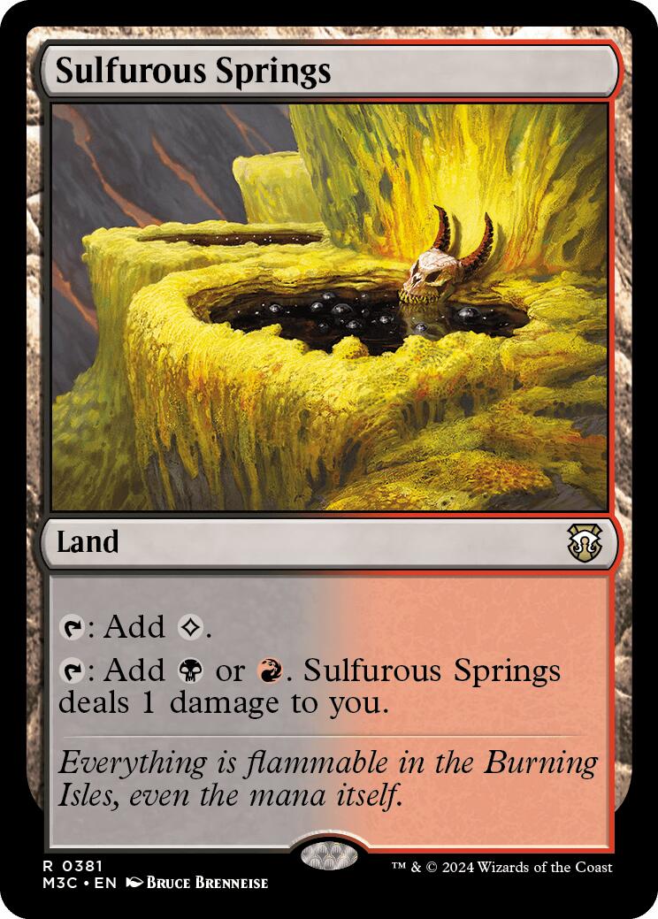 Sulfurous Springs [Modern Horizons 3 Commander] | Cracking-Singles