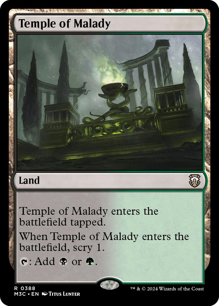 Temple of Malady [Modern Horizons 3 Commander] | Cracking-Singles