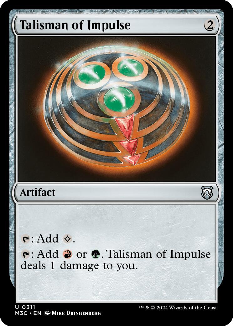 Talisman of Impulse [Modern Horizons 3 Commander] | Cracking-Singles