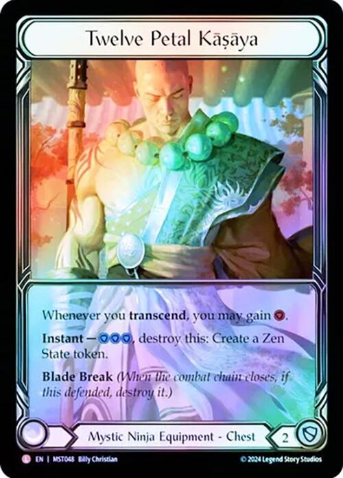 Twelve Petal Kasaya (Extended Art) [MST048] (Part the Mistveil)  Cold Foil | Cracking-Singles