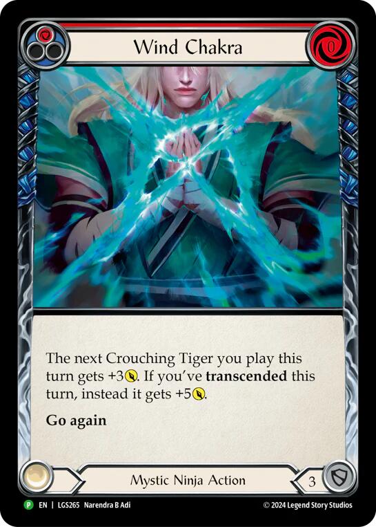 Wind Chakra [LGS265] (Promo)  Cold Foil | Cracking-Singles