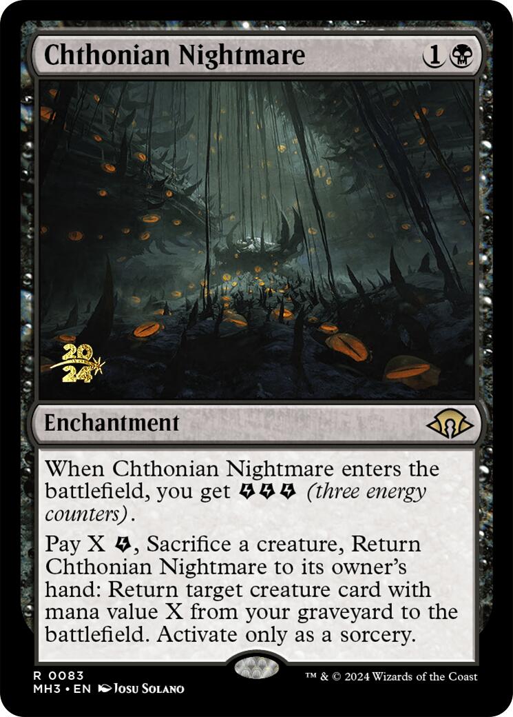 Chthonian Nightmare [Modern Horizons 3 Prerelease Promos] | Cracking-Singles