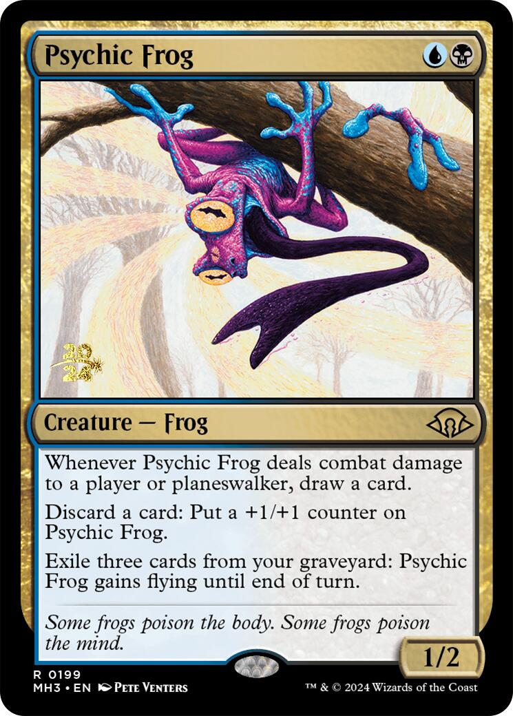 Psychic Frog [Modern Horizons 3 Prerelease Promos] | Cracking-Singles