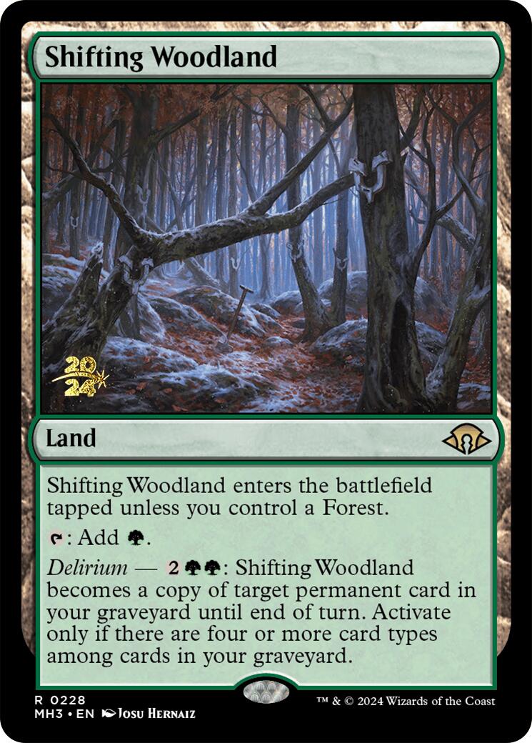 Shifting Woodland [Modern Horizons 3 Prerelease Promos] | Cracking-Singles