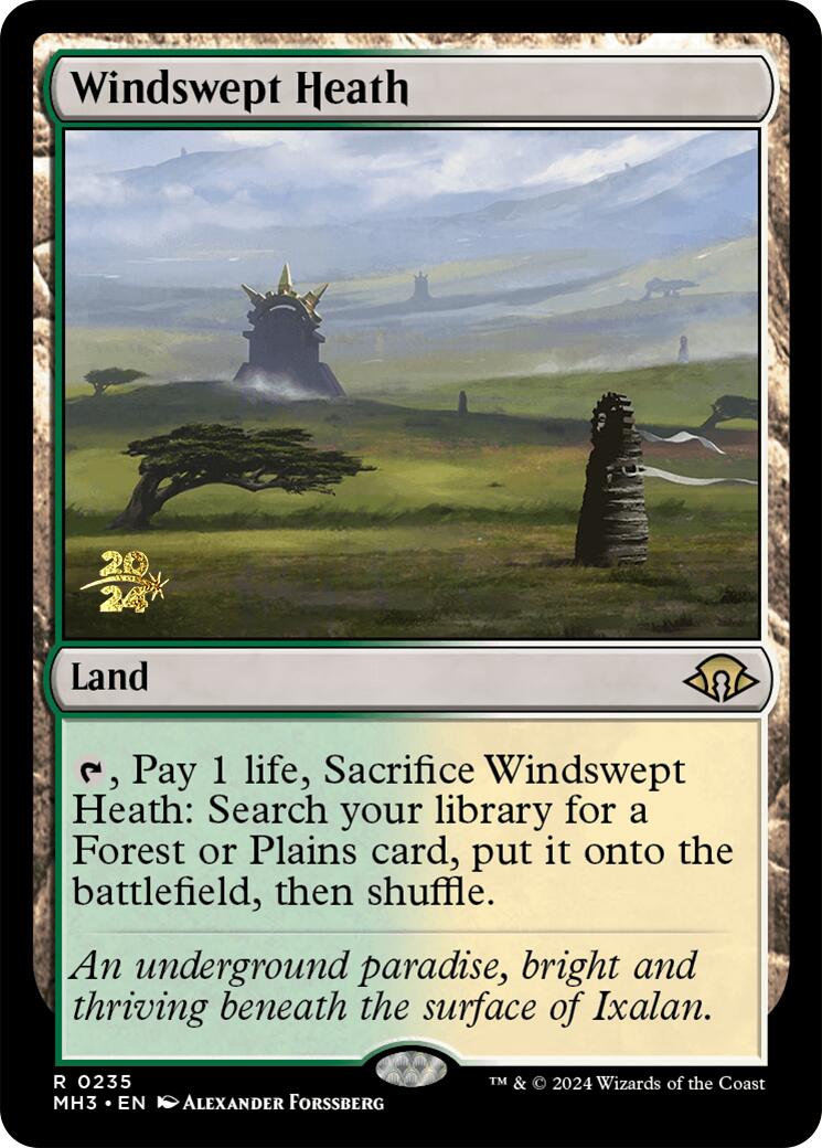 Windswept Heath [Modern Horizons 3 Prerelease Promos] | Cracking-Singles