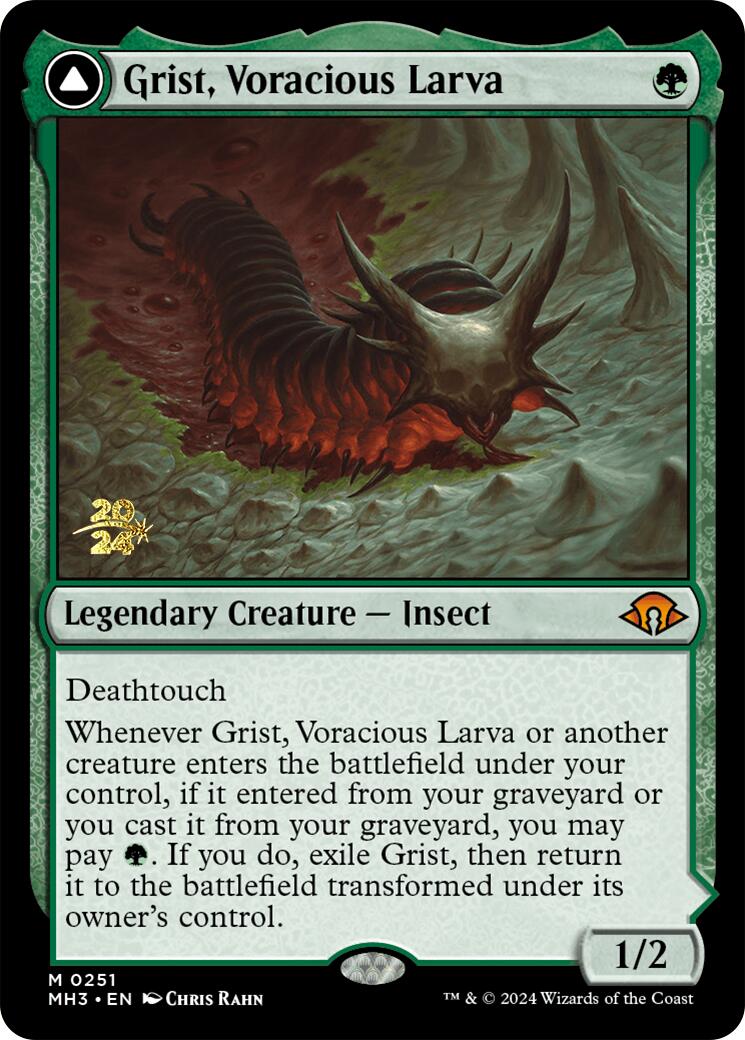 Grist, Voracious Larva [Modern Horizons 3 Prerelease Promos] | Cracking-Singles