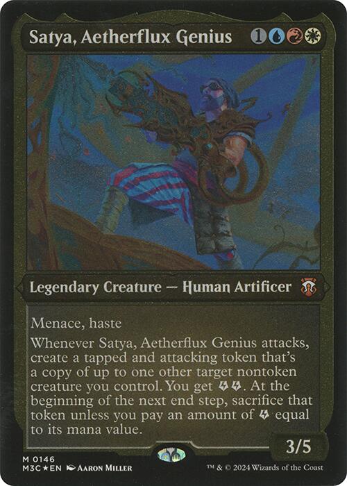 Satya, Aetherflux Genius (Display Commander) [Modern Horizons 3 Commander] | Cracking-Singles