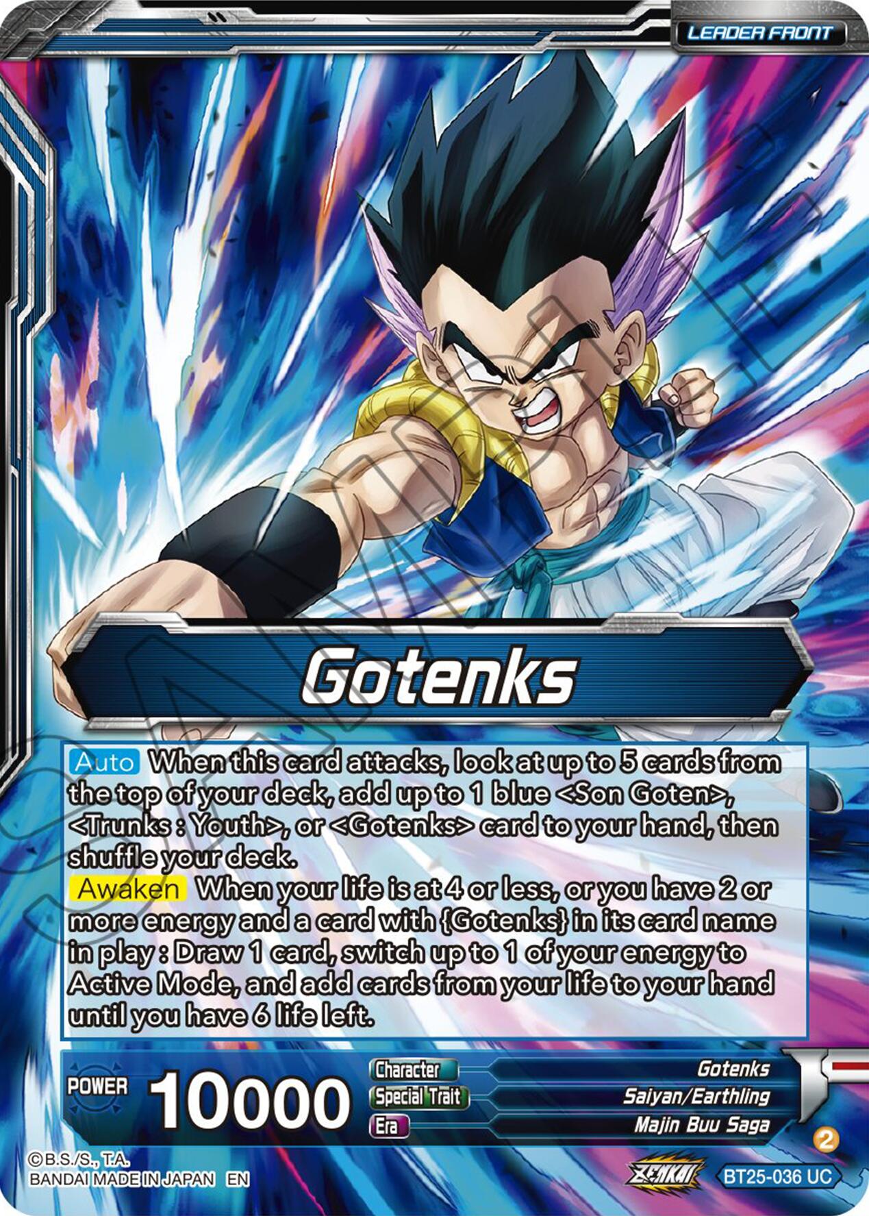 Gotenks // SS3 Gotenks, Power of the Strongest Rookie (BT25-036) [Legend of the Dragon Balls] | Cracking-Singles