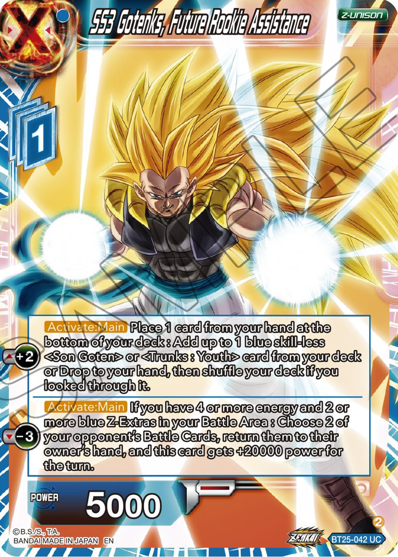 SS3 Gotenks, Future Rookie Assitance (BT25-042) [Legend of the Dragon Balls] | Cracking-Singles