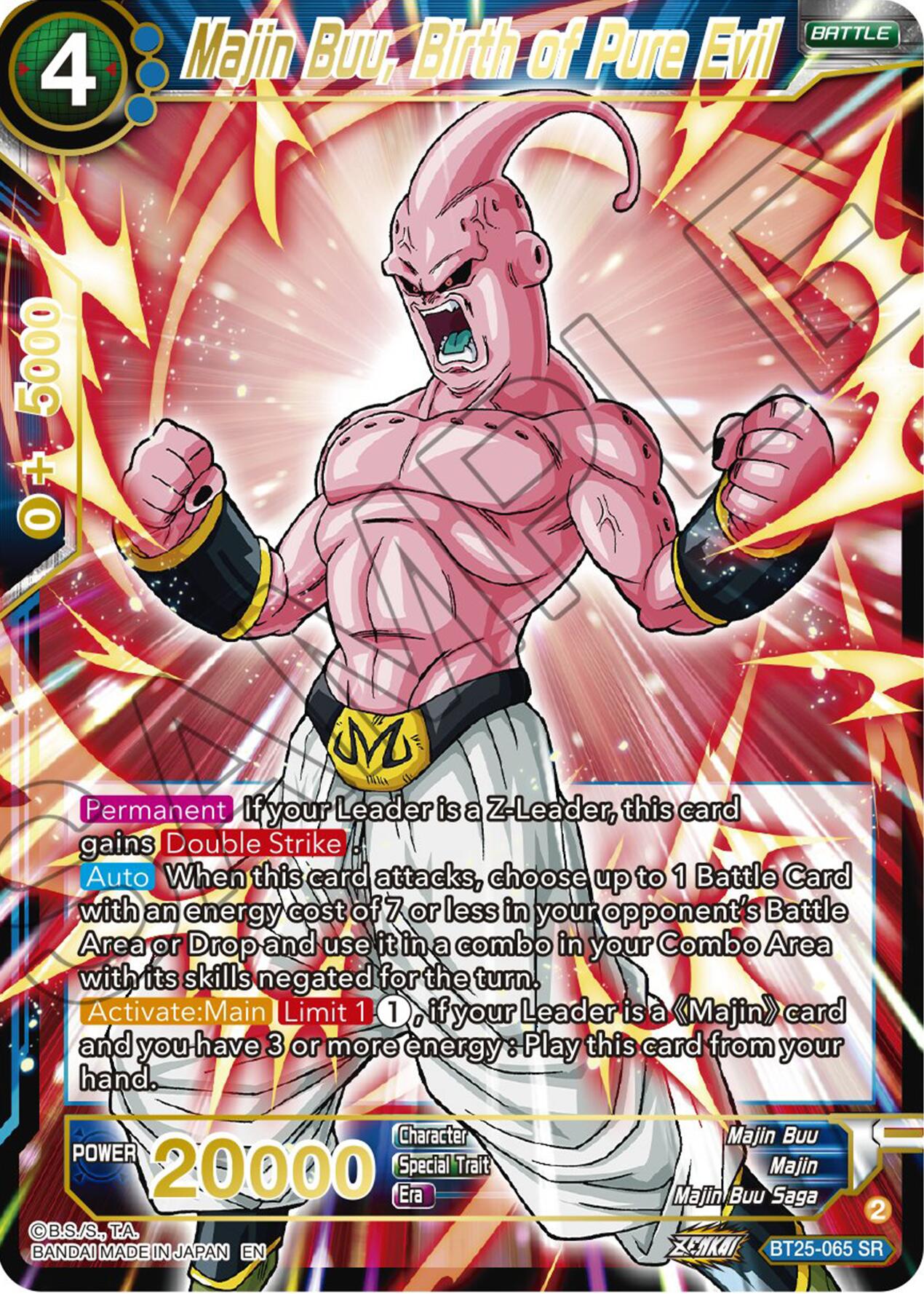 Majin Buu, Birth of Pure Evil (BT25-065) [Legend of the Dragon Balls] | Cracking-Singles