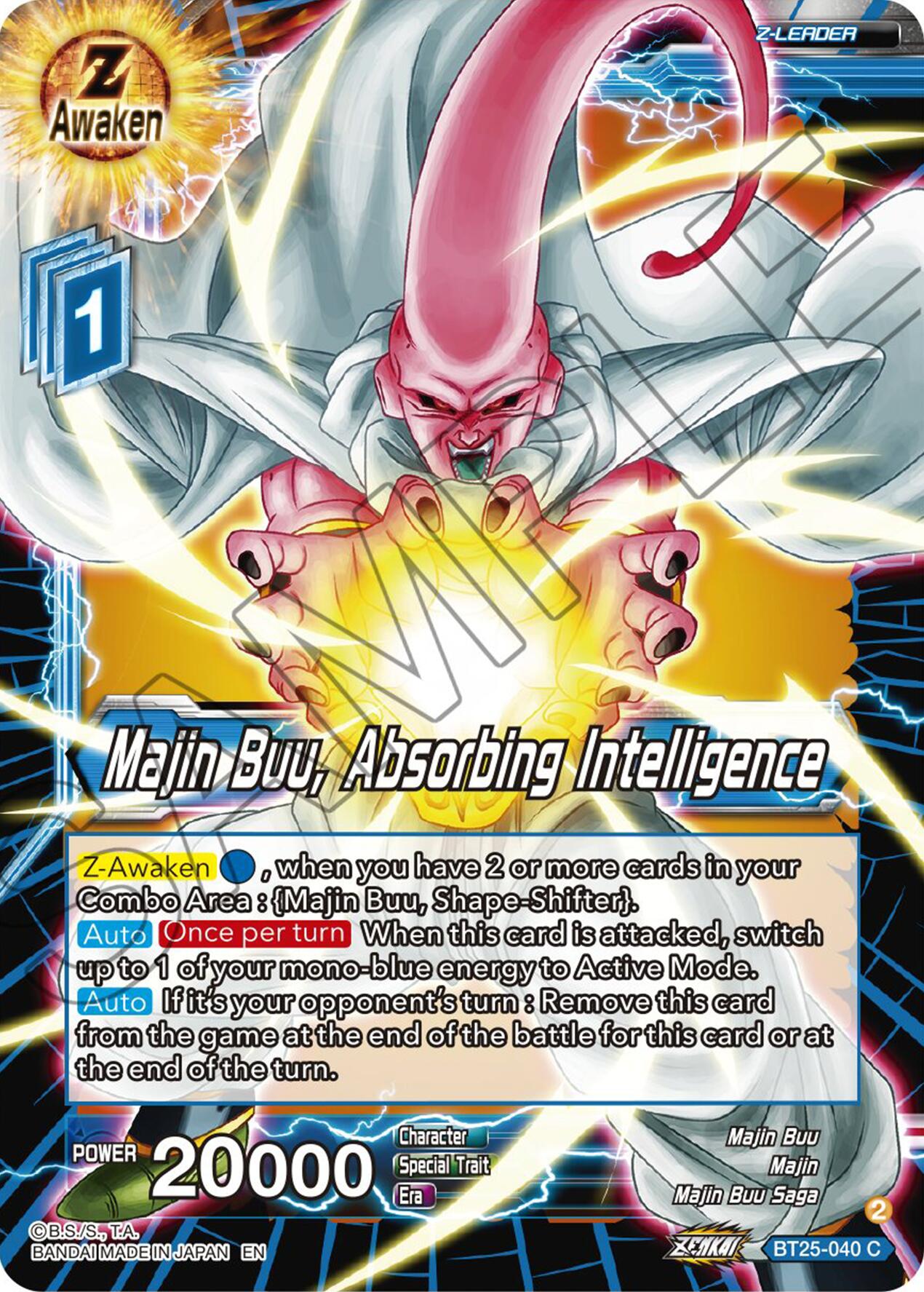 Majin Buu, Absorbing Intelligence (BT25-040) [Legend of the Dragon Balls] | Cracking-Singles