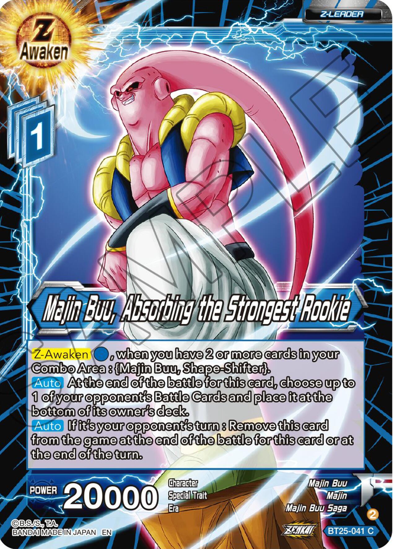 Majin Buu, Absorbing the Strongest Rookie (BT25-041) [Legend of the Dragon Balls] | Cracking-Singles