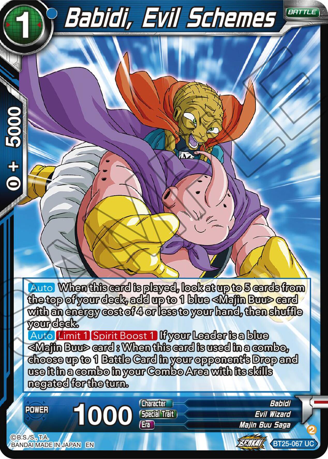 Babidi, Evil Schemes (BT25-067) [Legend of the Dragon Balls] | Cracking-Singles