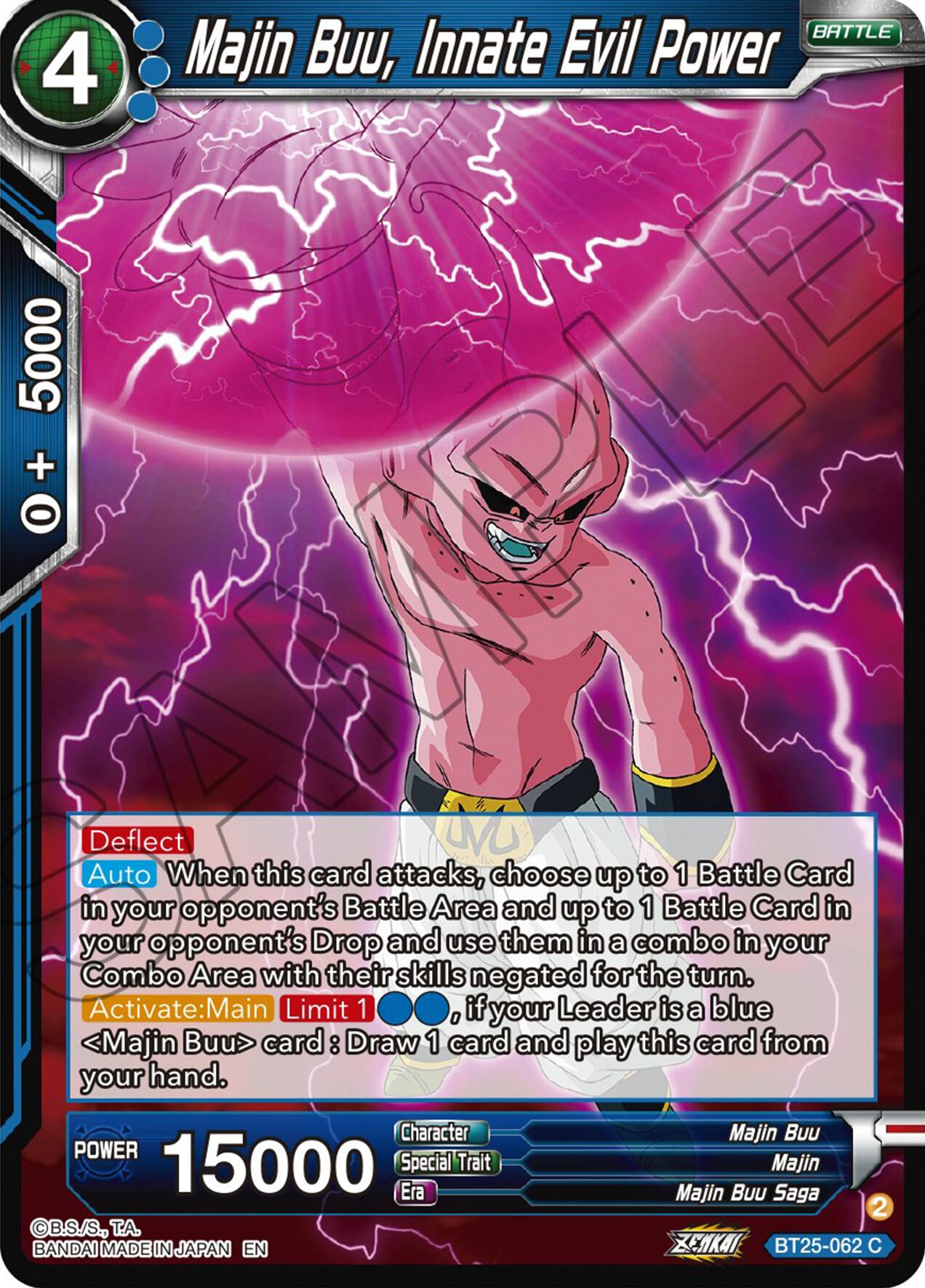 Majin Buu, Innate Evil Power (BT25-062) [Legend of the Dragon Balls] | Cracking-Singles