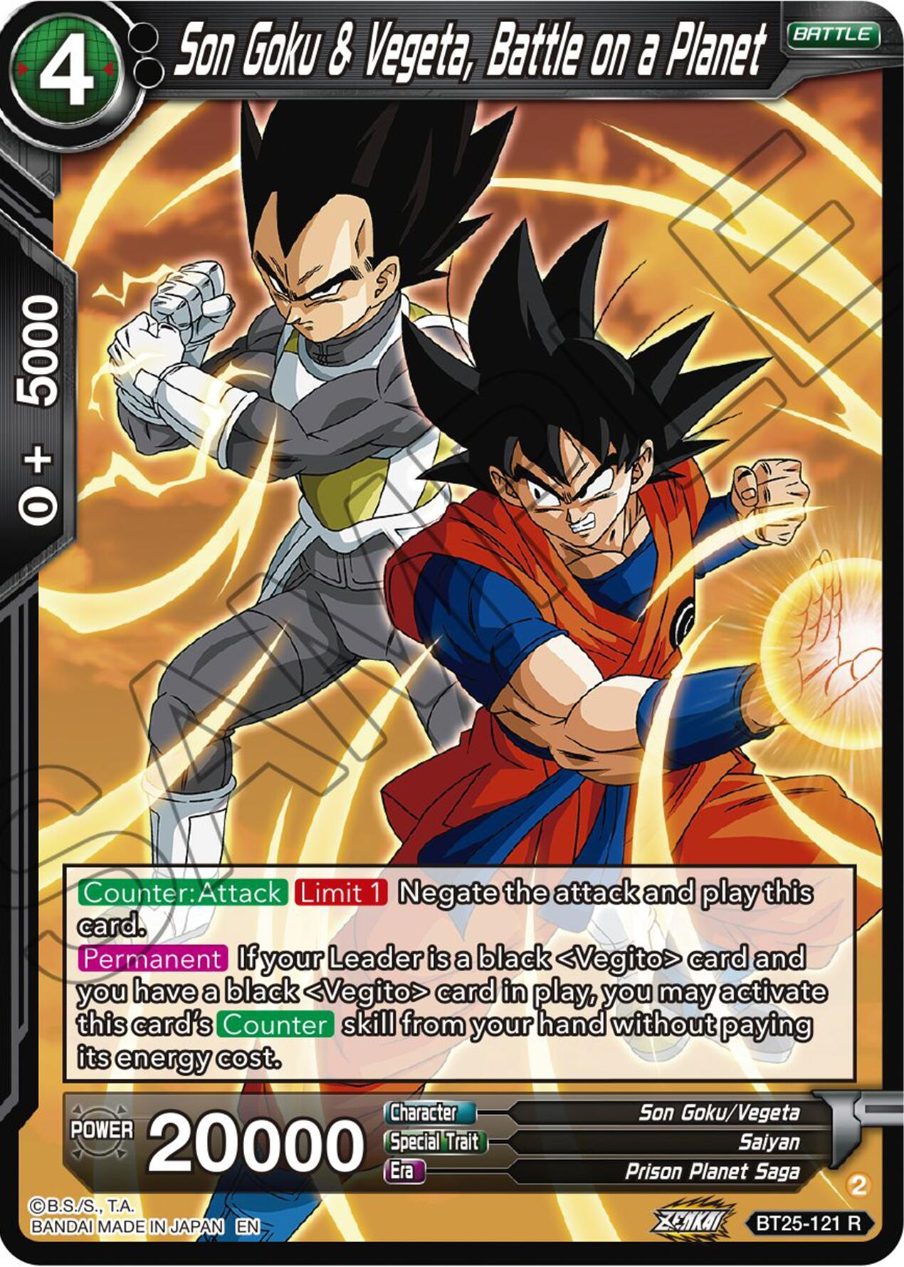 Son Goku & Vegeta, Battle on a Planet (BT25-121) [Legend of the Dragon Balls] | Cracking-Singles