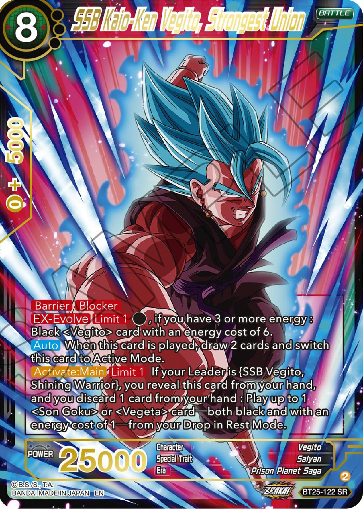 SSB Kaio-Ken Vagito, Strongest Union (BT25-122) [Legend of the Dragon Balls] | Cracking-Singles