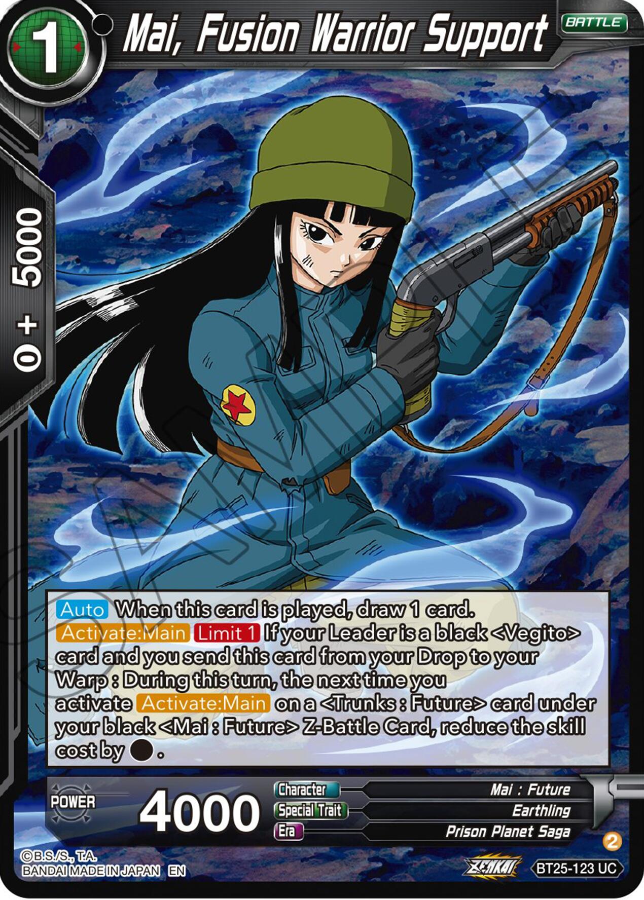 Mai, Fusion Warrior Support (BT25-123) [Legend of the Dragon Balls] | Cracking-Singles