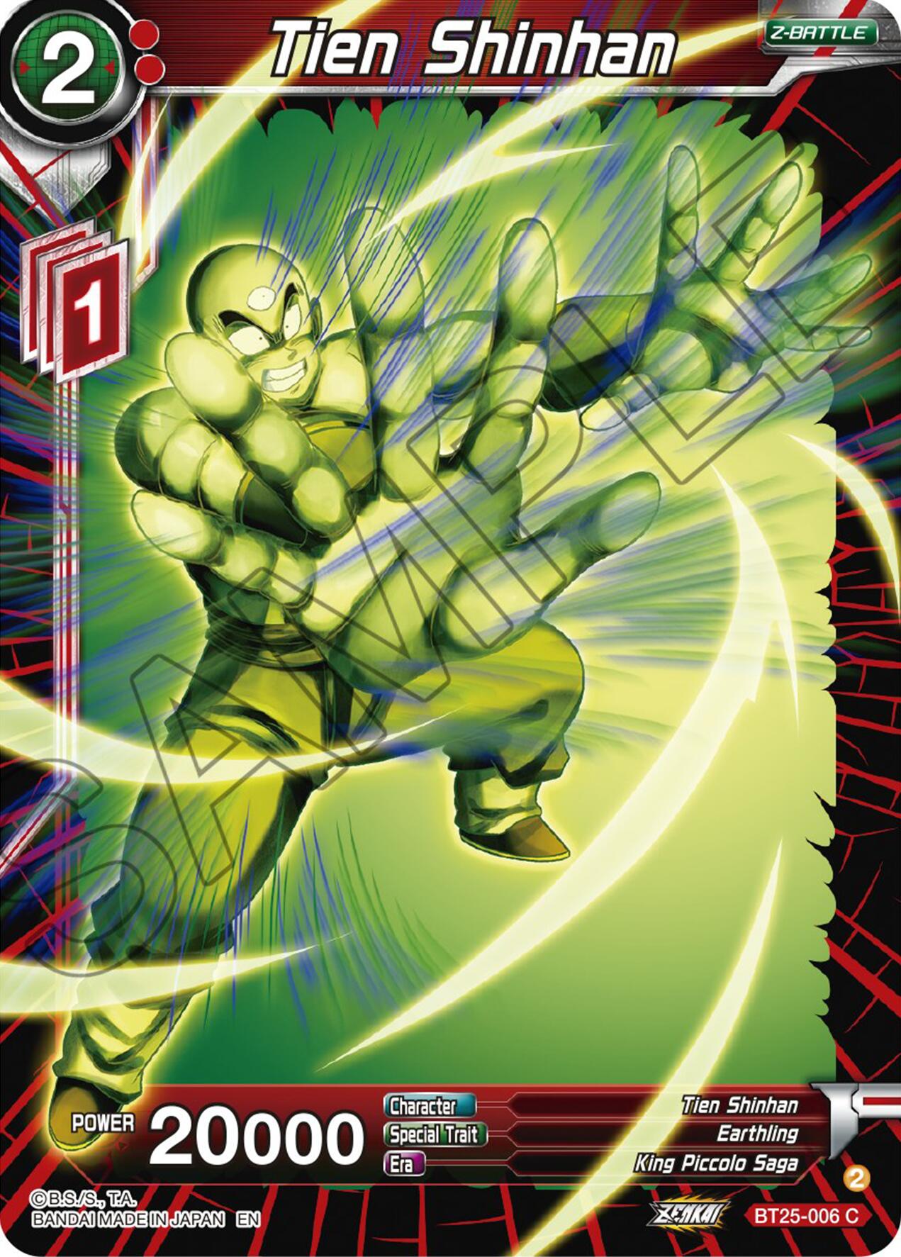 Tien Shinhan (BT25-006) [Legend of the Dragon Balls] | Cracking-Singles